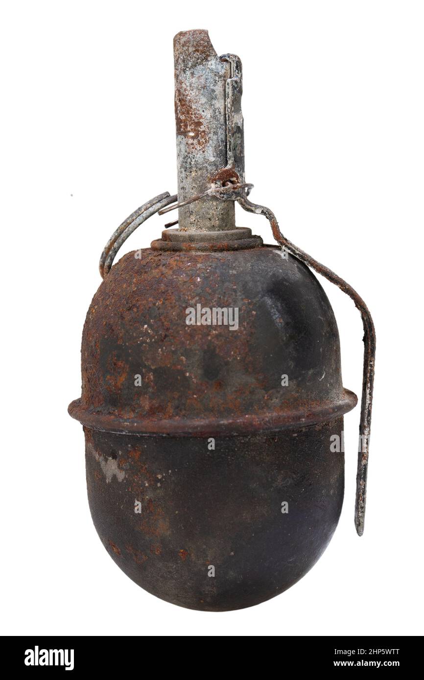 Der RGD-5 (Ruchnaya Granata Distantsionnaya, Englisch "Handgranate Remote"), ist ein nach dem Zweiten Weltkrieg Sowjetische anti-personen Splittergranate, Desig Stockfoto