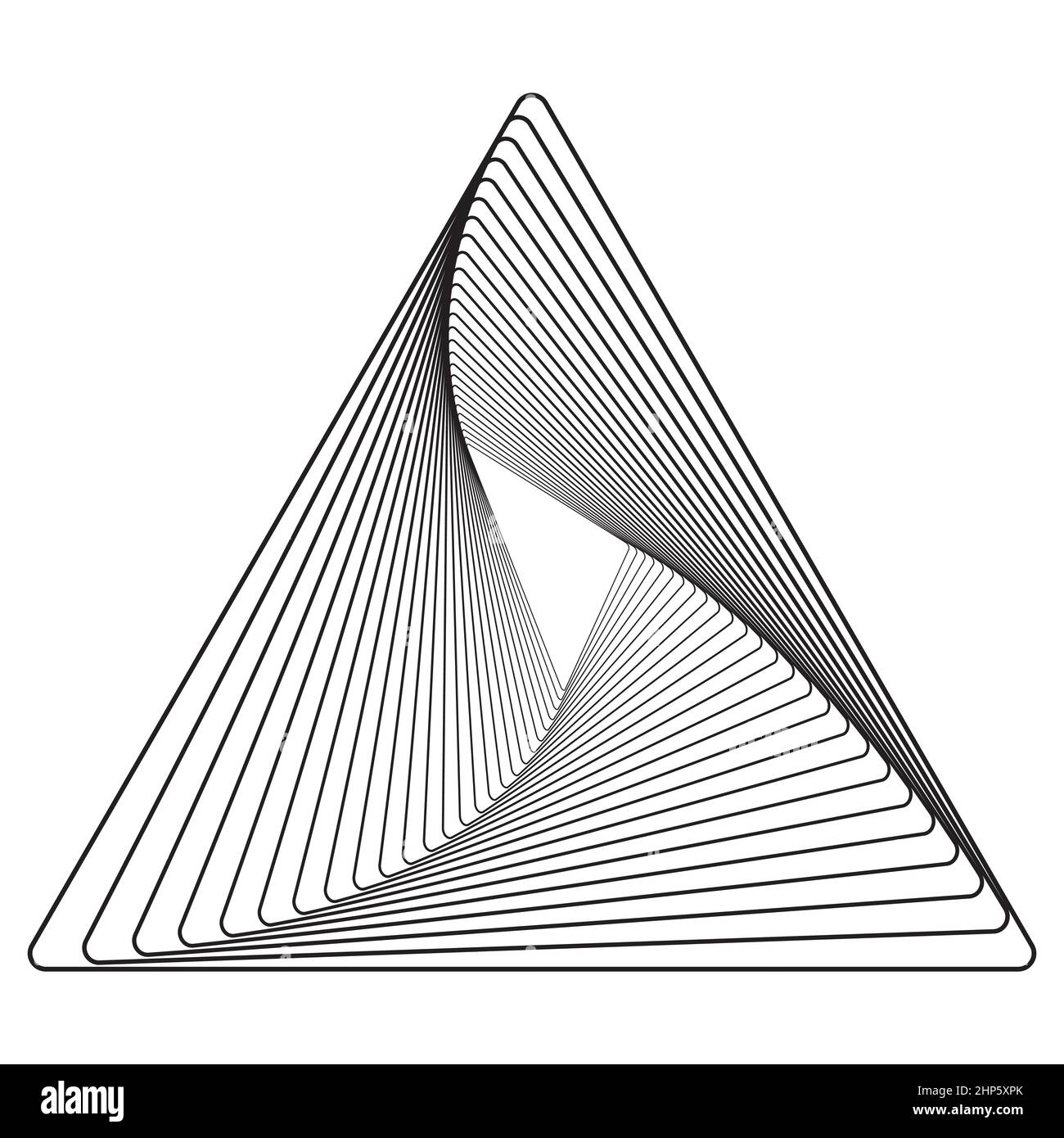Abstrakte Dreiecksüberlappung Stock Vektor