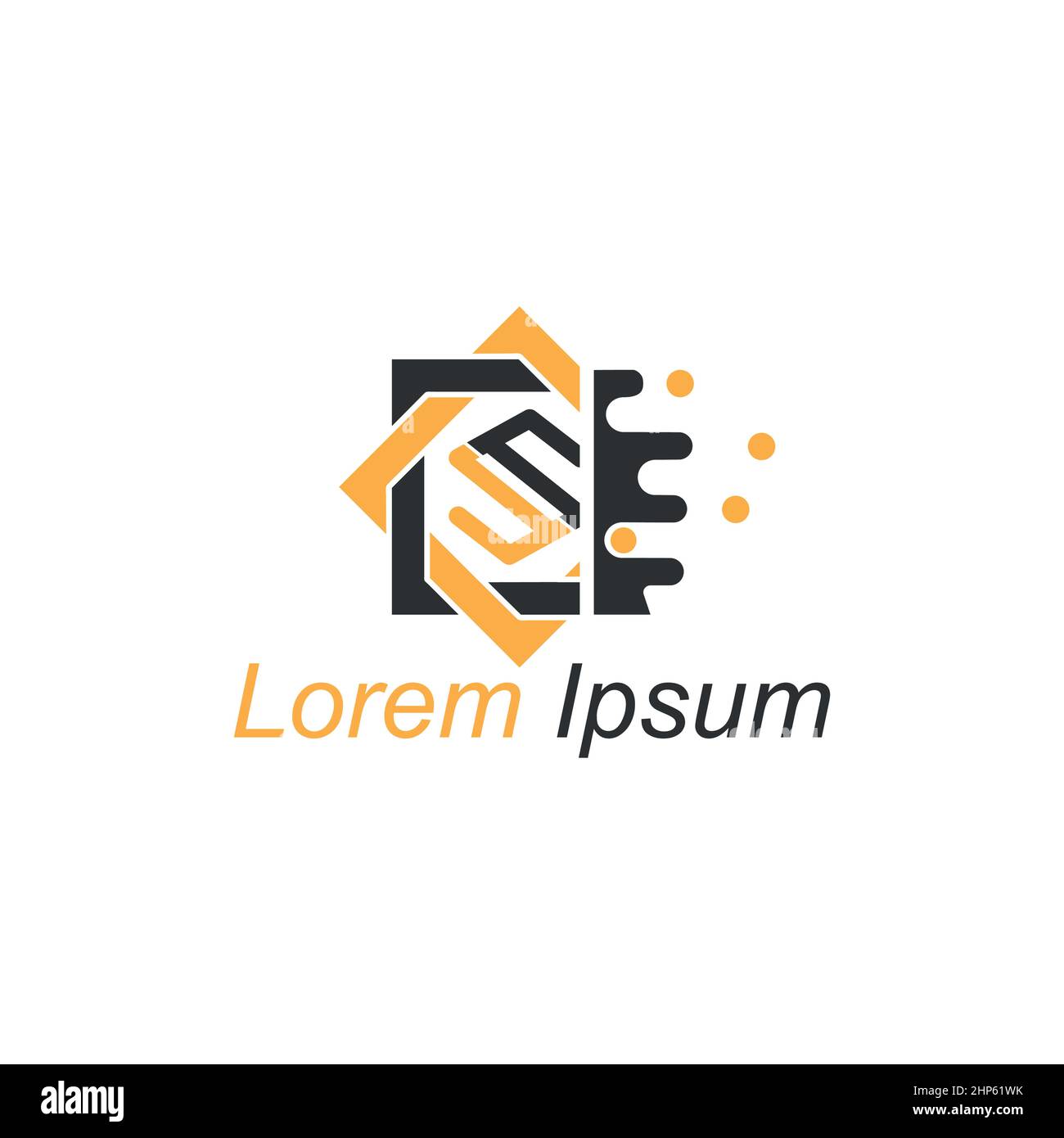 S Form Rechteck Quadrat Logo Vorlage Design Kreatives Konzept Quadrat gebogen Logo Stock Vektor