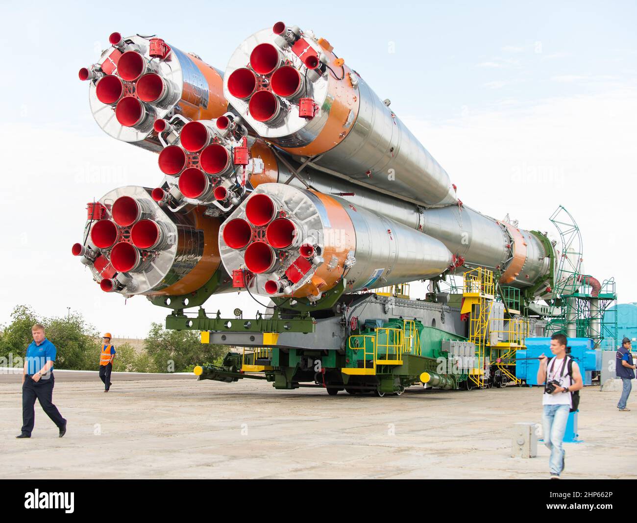 Das Raumschiff Sojus TMA17M wird am Montag, den 20. Juli 2015, im