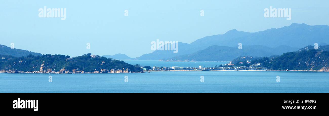 Blick auf die Insel Cheung Chau in Hongkong. Stockfoto