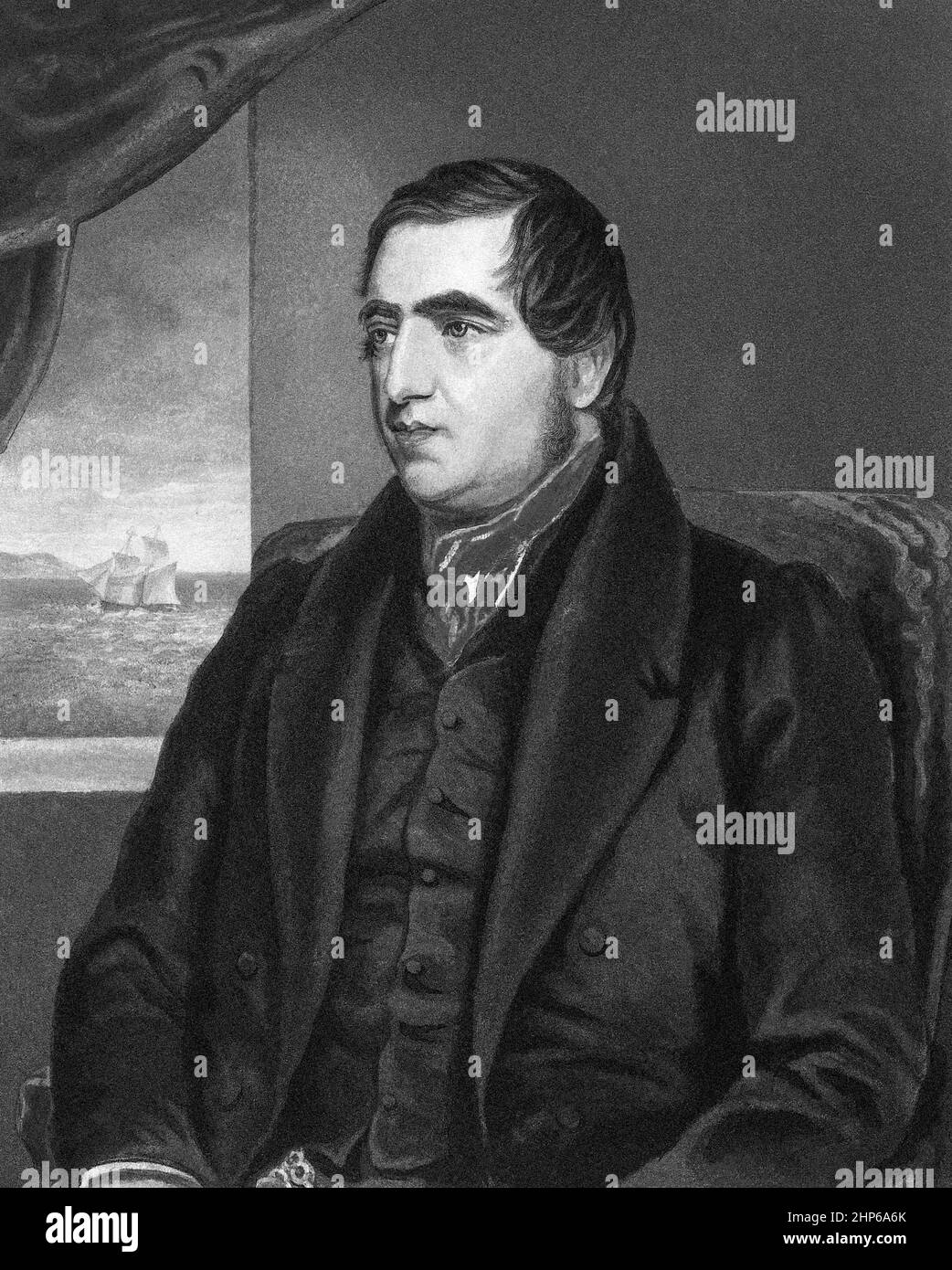 John Williams (1796–1839) war ein englischer Missionar bei der London Missionary Society (LMS), der im Südpazifik aktiv war und später als „Märtyrer von Polynesien“ bekannt war. Stockfoto