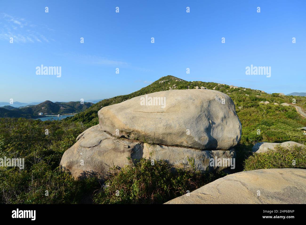 Landschaften von Lamma Island in Hongkong. Stockfoto