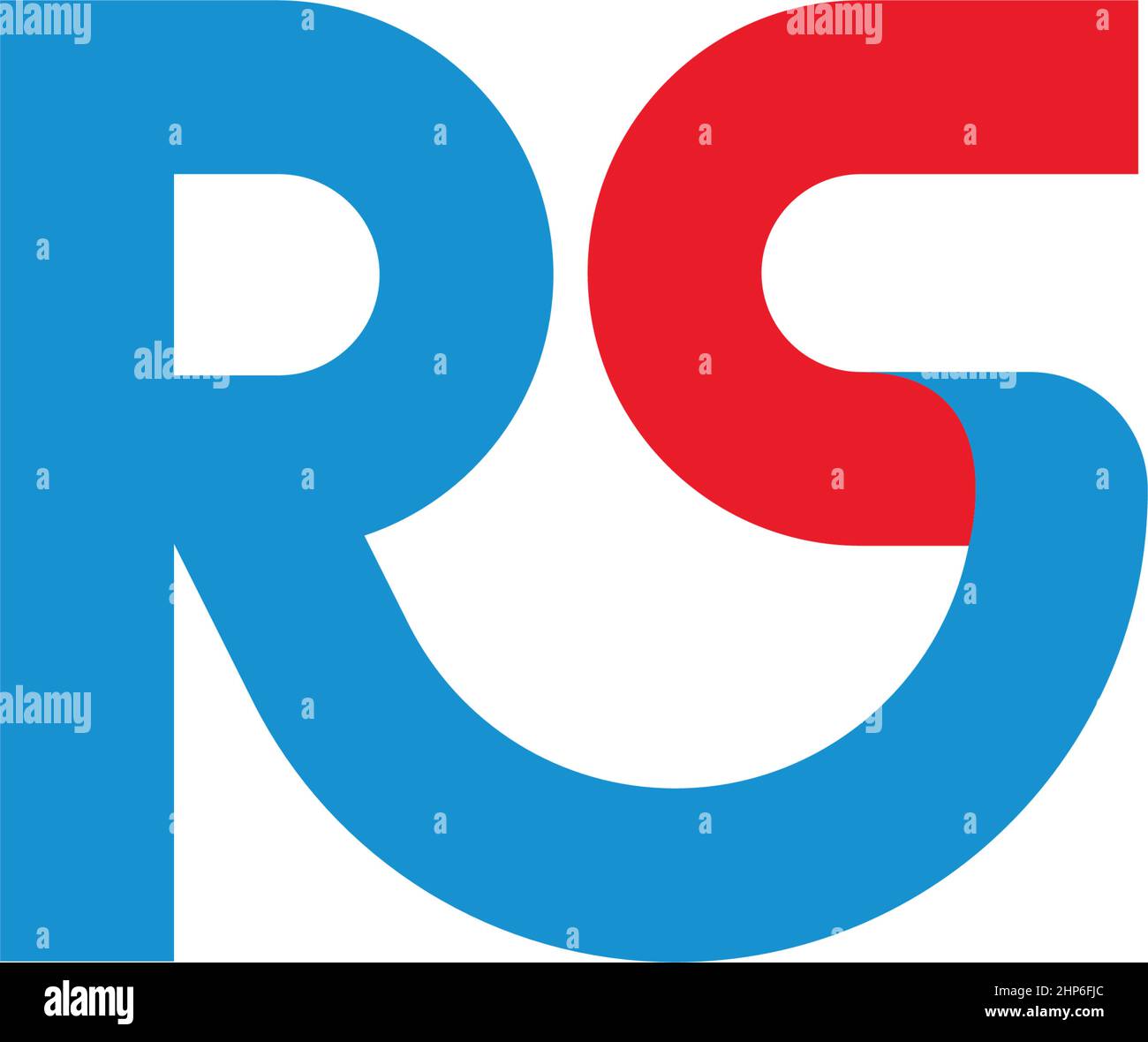 RS Letter Icon Business-Vektor-Design Stock Vektor