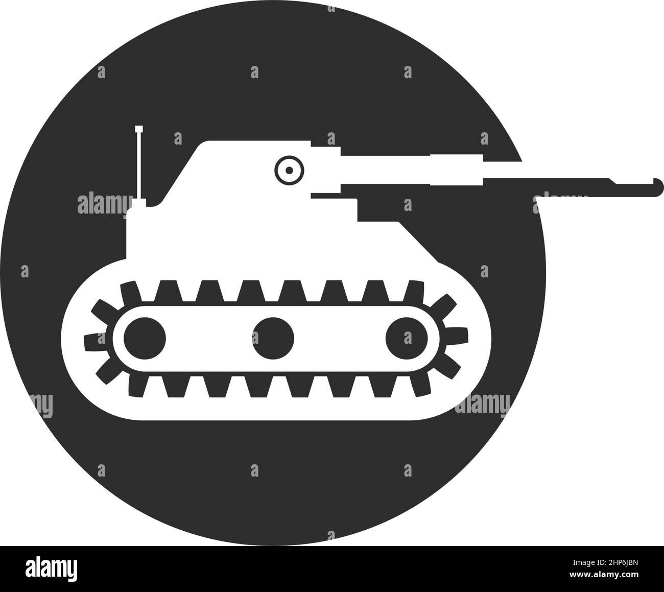 Army Tank Symbol Vektor Illustration Design Vorlage Stock Vektor