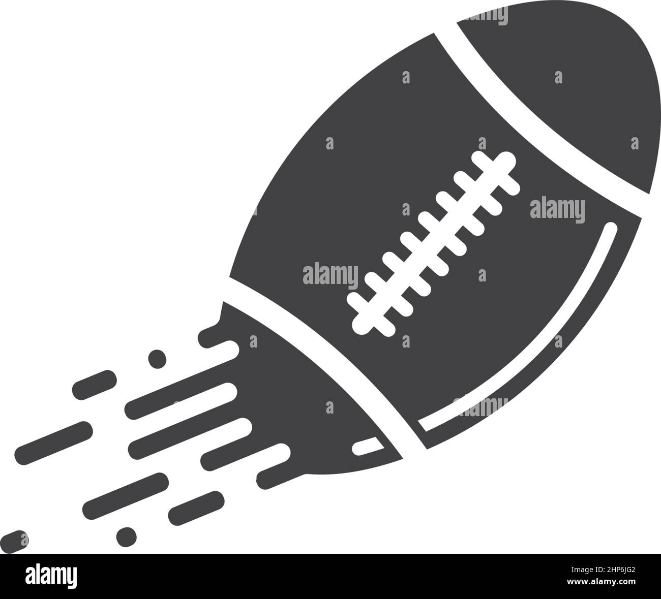 Schnelle Rugby Ball Icon Vektor Illustration Design Stock Vektor