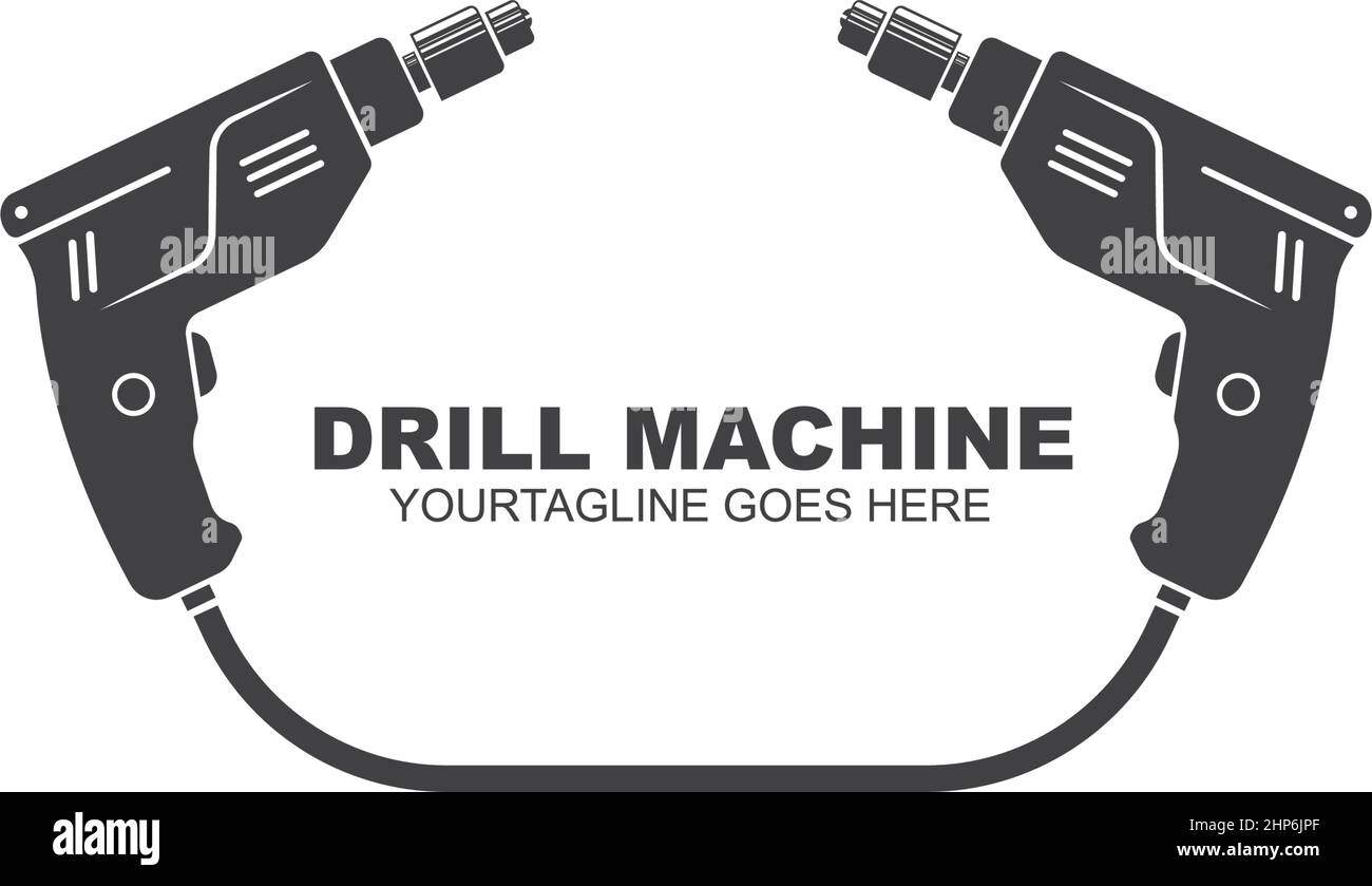 grafik für symbole der bohrmaschine Stock Vektor