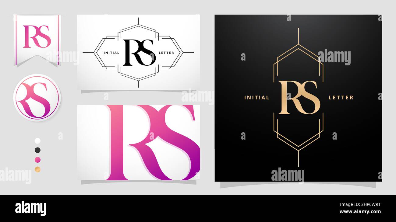 RS-Monogramm Stock Vektor