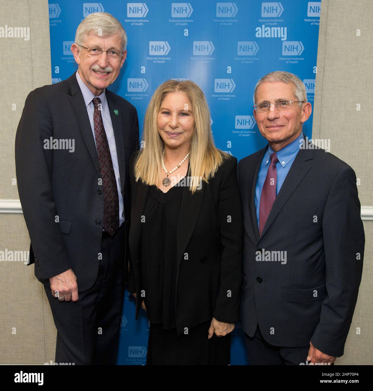 Die Schauspielerin Barbra Streisand besuchte das NIH am 15. Mai 2018, um die jährliche J. Edward Rall Cultural Lecture zu halten, in der sie das Thema kardiovaskuläre Gesundheit von Frauen hervorhob. Stockfoto
