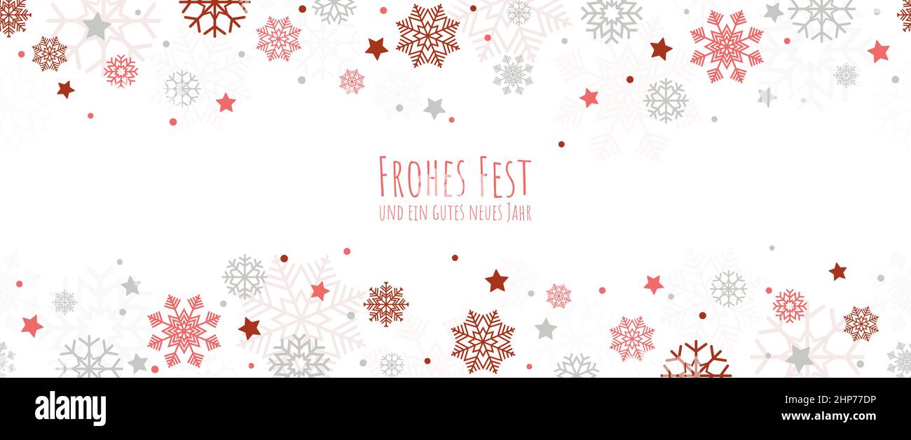 Nahtloser Schnee fallen Banner Hintergrund Stock Vektor