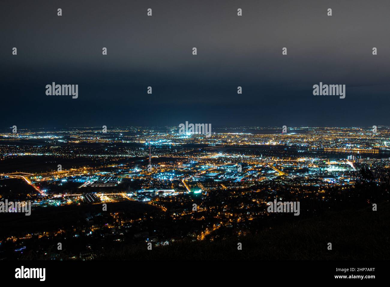 Nachtlichter Stockfoto