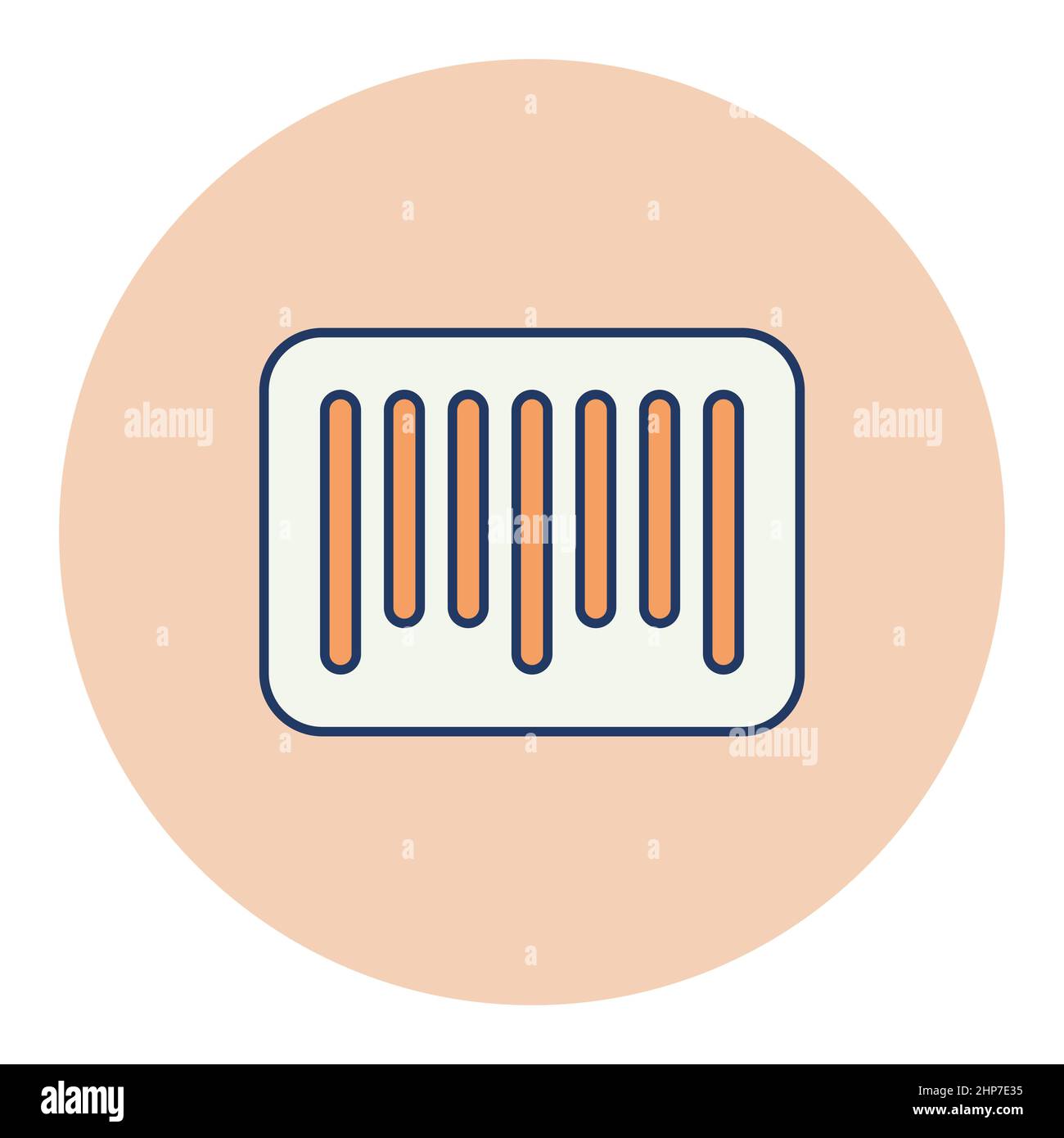 Barcode-Vektor-Symbol. E-Commerce-Zeichen Stock Vektor