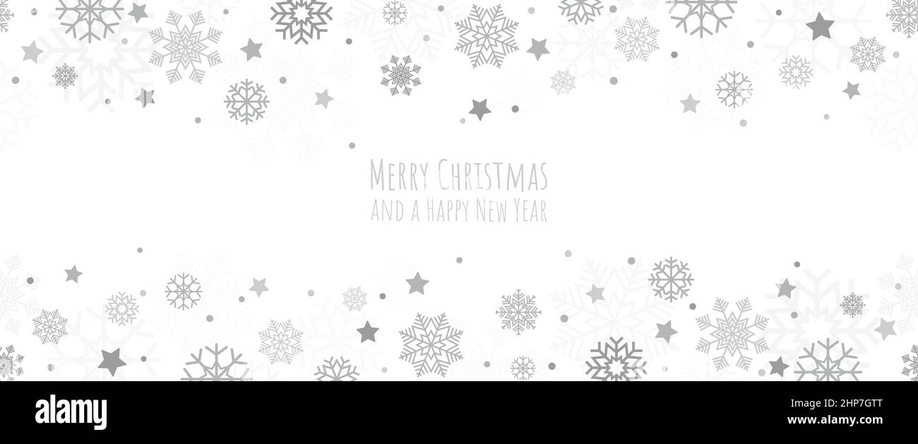 Nahtloser Schnee fallen Banner Hintergrund Stock Vektor