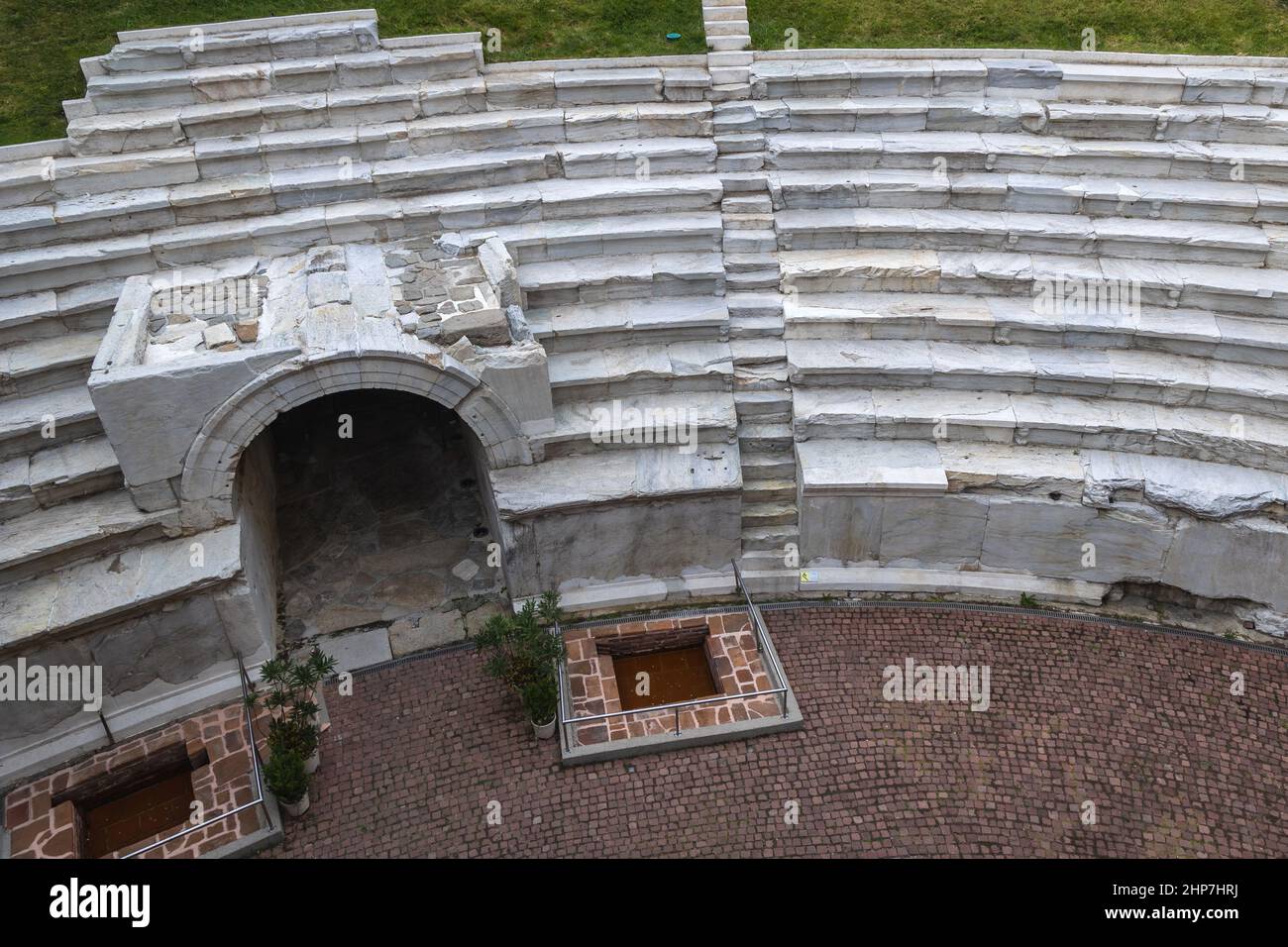 Antikes Stadion der Stadt Plovdiv, Hauptstadt der Provinz Plovdiv im südlichen Zentrum Bulgariens Stockfoto