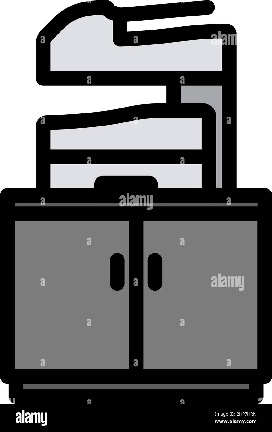 Symbol Für Kopiergerät Stock Vektor