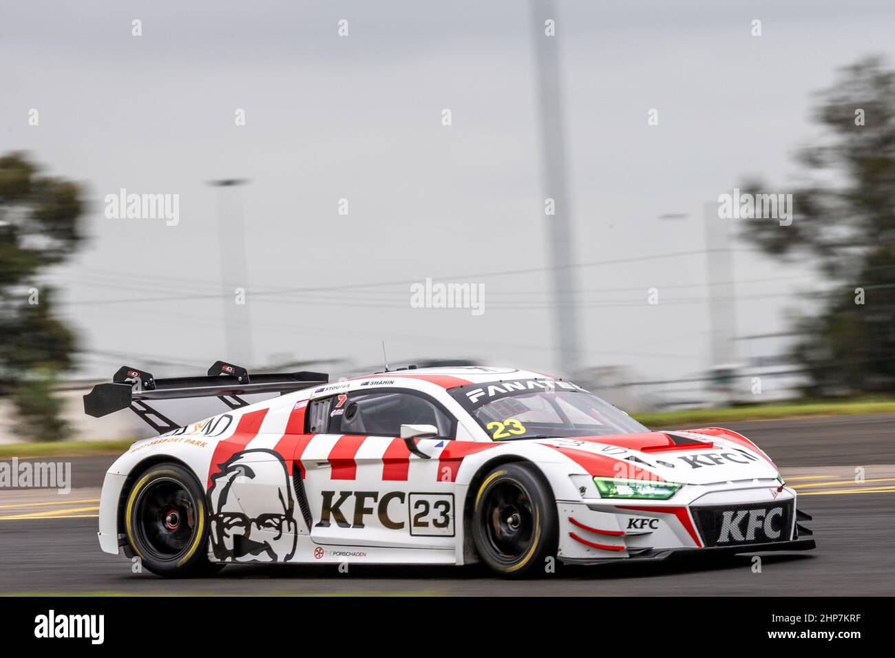 Sydney, Australien. 19th. Februar 2022. #23 in Aktion während der AMRS Rd 1- Super GT Aust 4 Hour Enduro im Sydney Motorsports Park am 19. Februar 2022 in Sydney, Australien. Kredit: Izhar Ahmed Khan/Alamy Live Nachrichten/Alamy Live Nachrichten Stockfoto