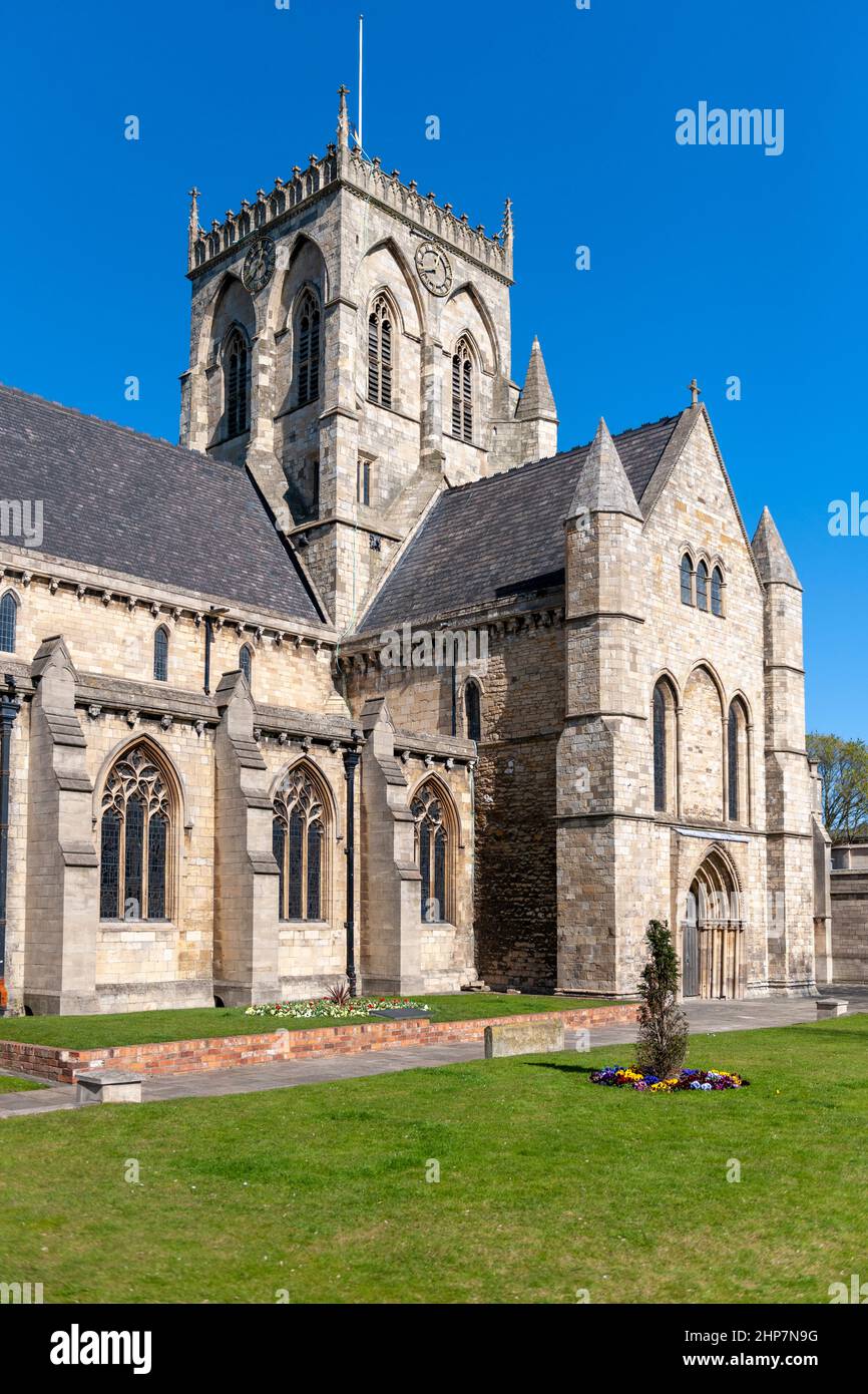 Grimsby Minster - St James Parish Church - Grimsby, North East Lincolnshire, England, Großbritannien Stockfoto