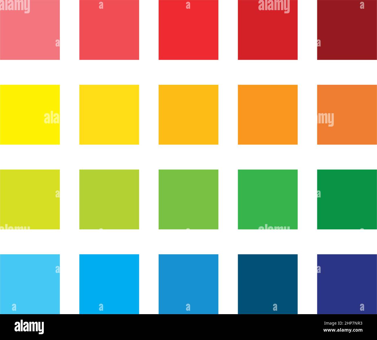 Vektor-Icon-Design mit Farbpalette Stock Vektor