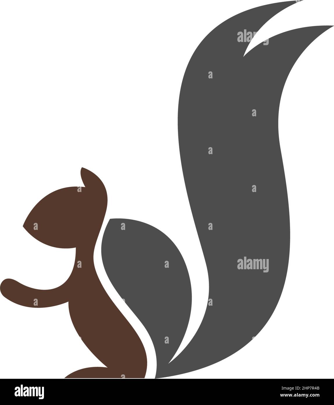 Eichhörnchen Logo Vektor Symbol Design Illustration Stock Vektor
