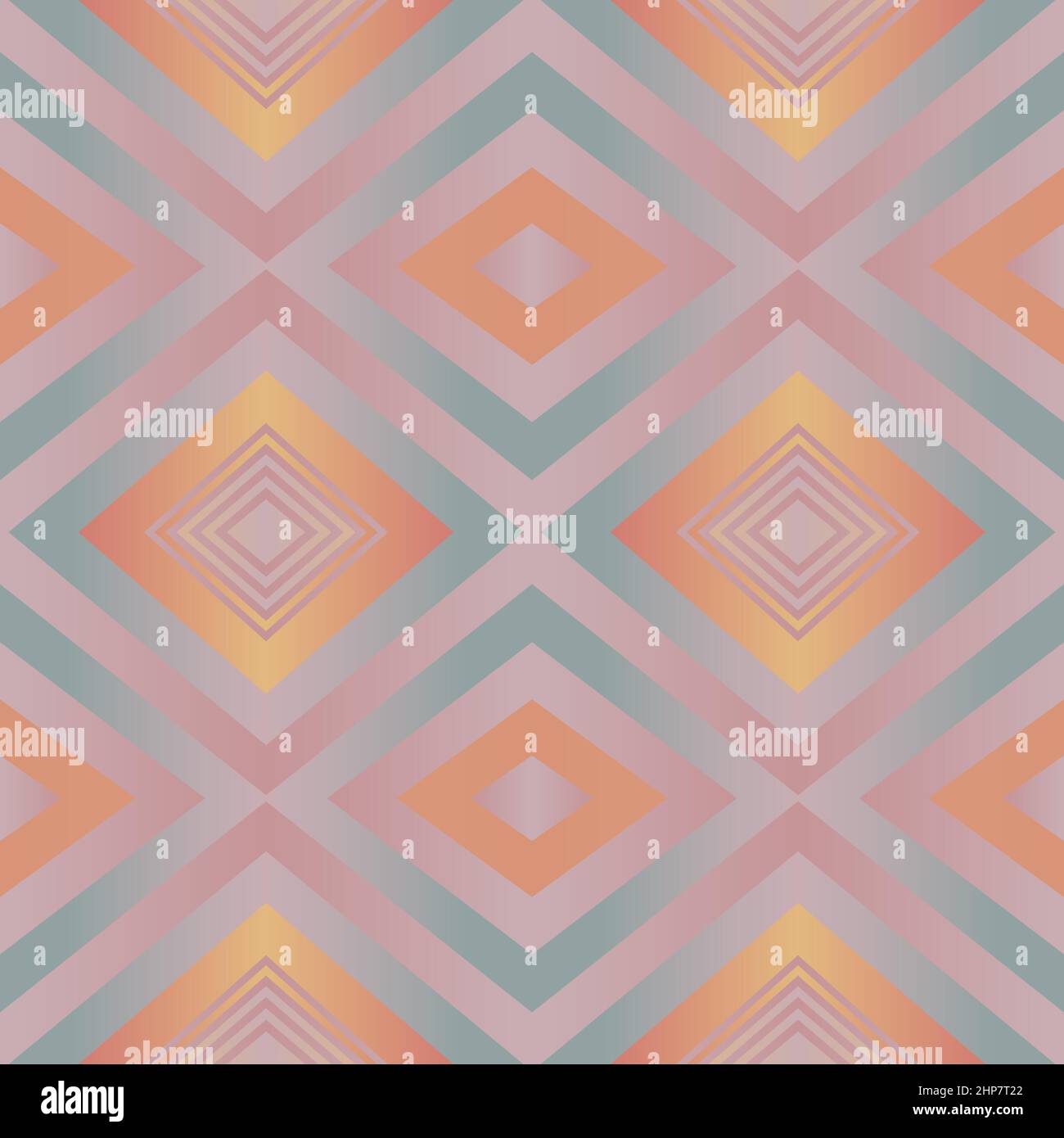 Geometrische Fliesen Patchwork nahtlose Muster Vektor Illustration Pastell rosa blau Farbverlauf Farben Mode abstrakt Linien Grafik Design Hintergrund Stiped Muster futuristische Kunst Tapete Mosaik Element Stock Vektor
