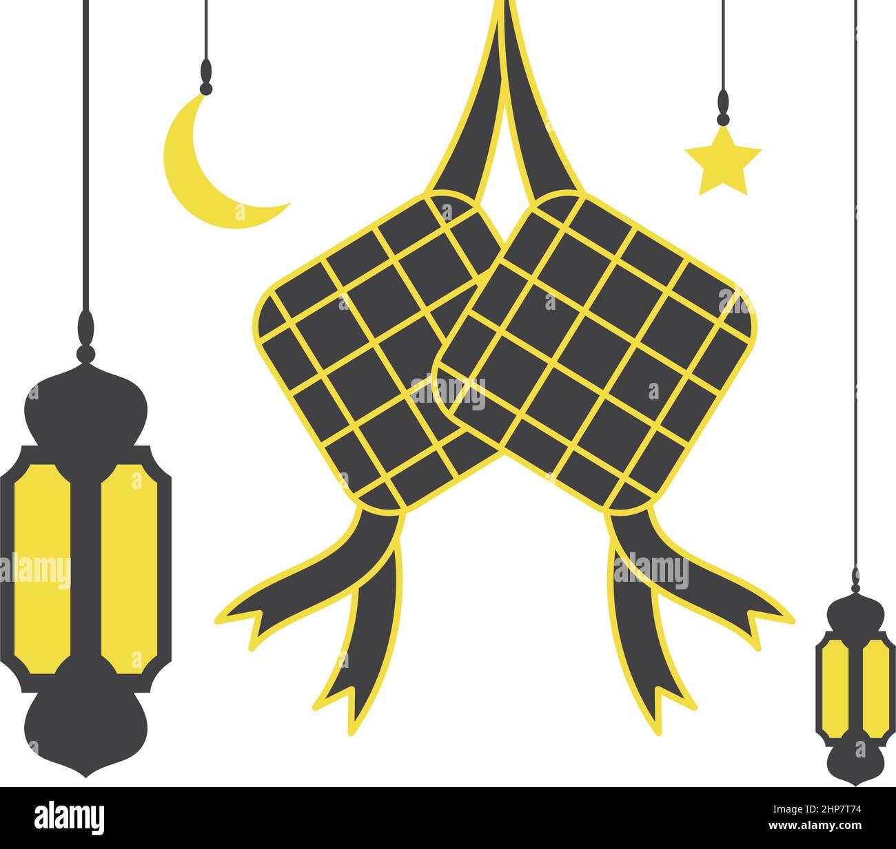 eid mubarak Icon Vektor Illustration Design-Vorlage Stock Vektor