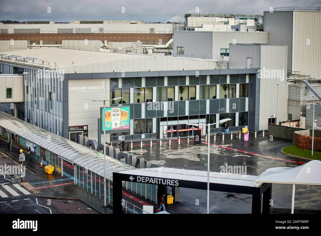 Flughafen Edinburgh Stockfoto