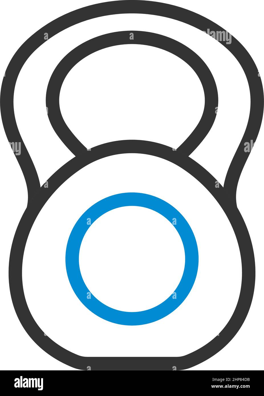 Symbol Der Kettlebell Stock Vektor