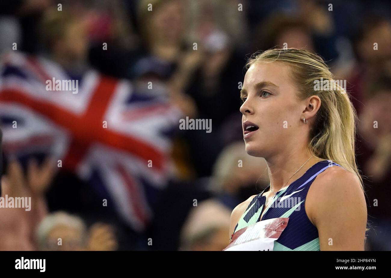 Großbritanniens Keely Hodgkinson vor dem Finale der Frauen 800m beim