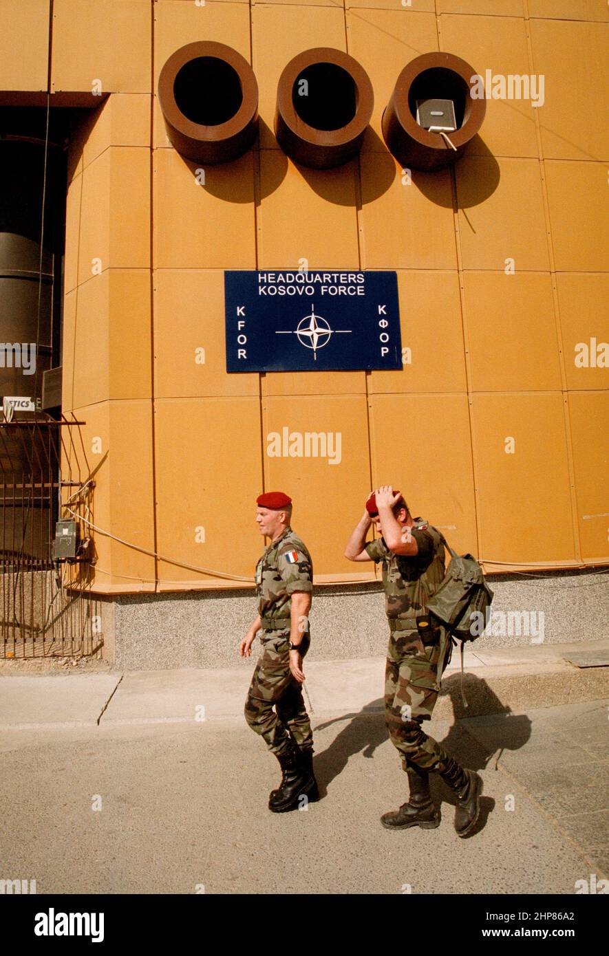 Hauptquartier der Kosovo-Truppen, KFOR, Pristina, Kosovo Stockfoto