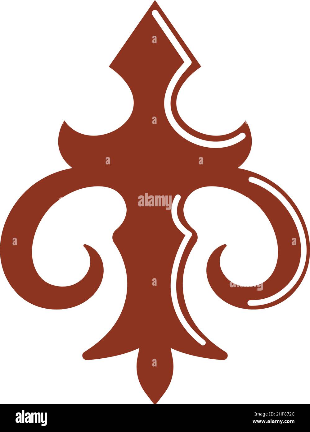 fleur de LIS Icon Vektor Illustration Design Stock Vektor