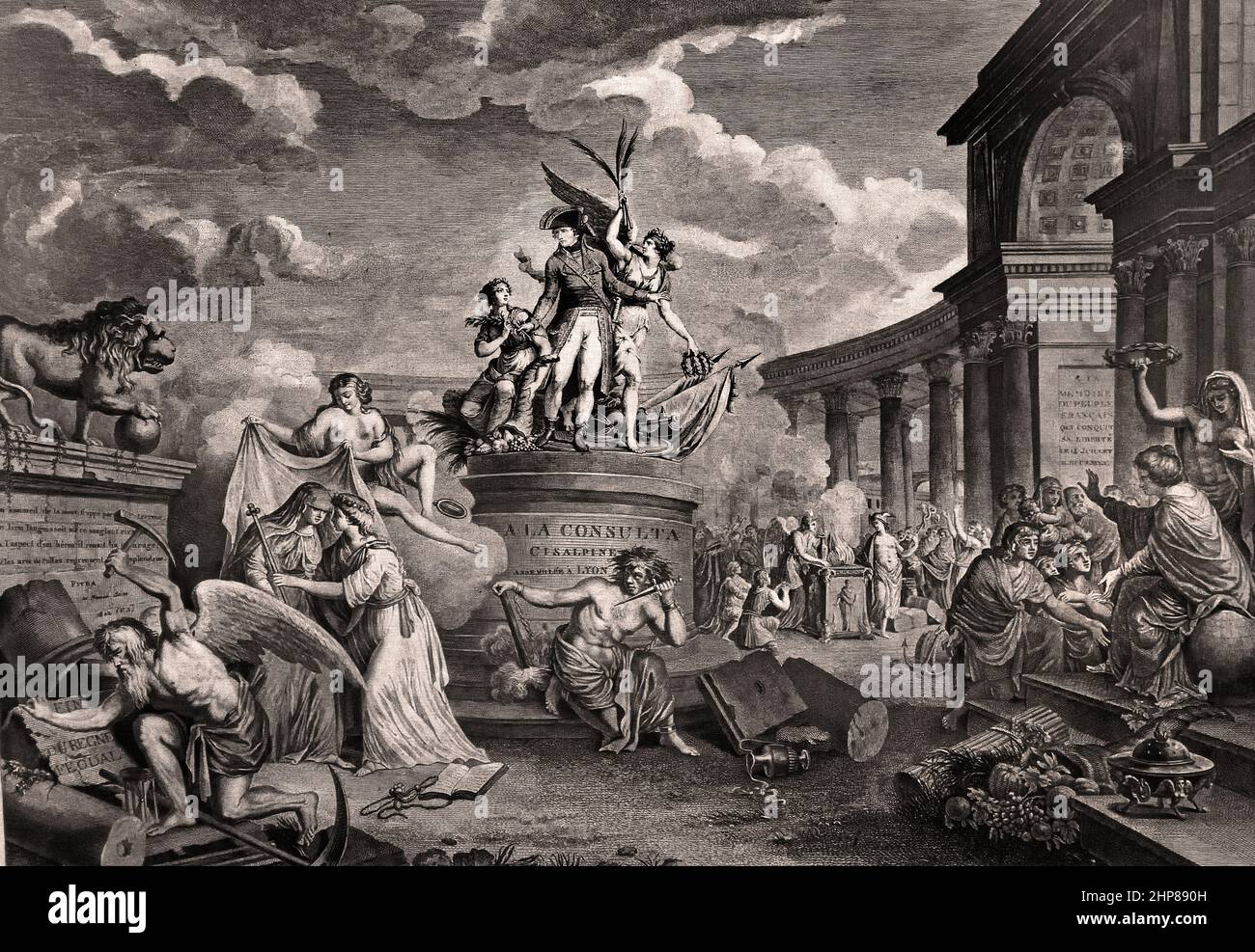 A la consulta Lyon ( Museum des Risorgimento ) , Napoleon Bonaparte, (1769–1821), Napoleon I., französischer Kaiser, Frankreich. Stockfoto