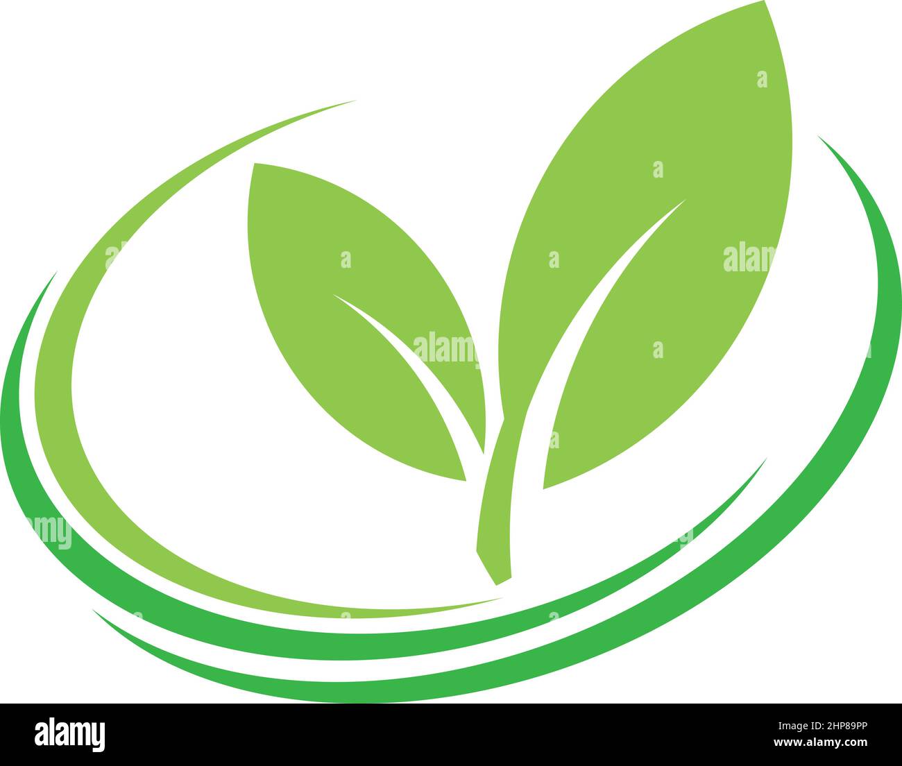 Blätter, Pflanze, Naturheilkundler, Gärtner, Wellness, Logo Stock Vektor