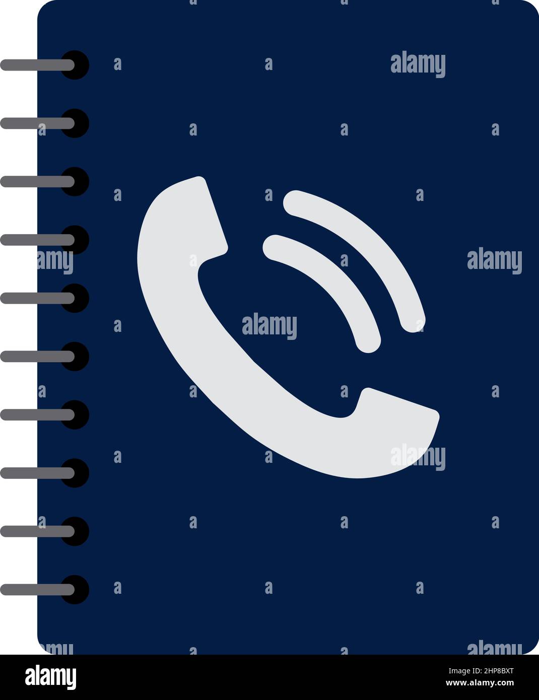 Telefonbuchsymbol Stock Vektor