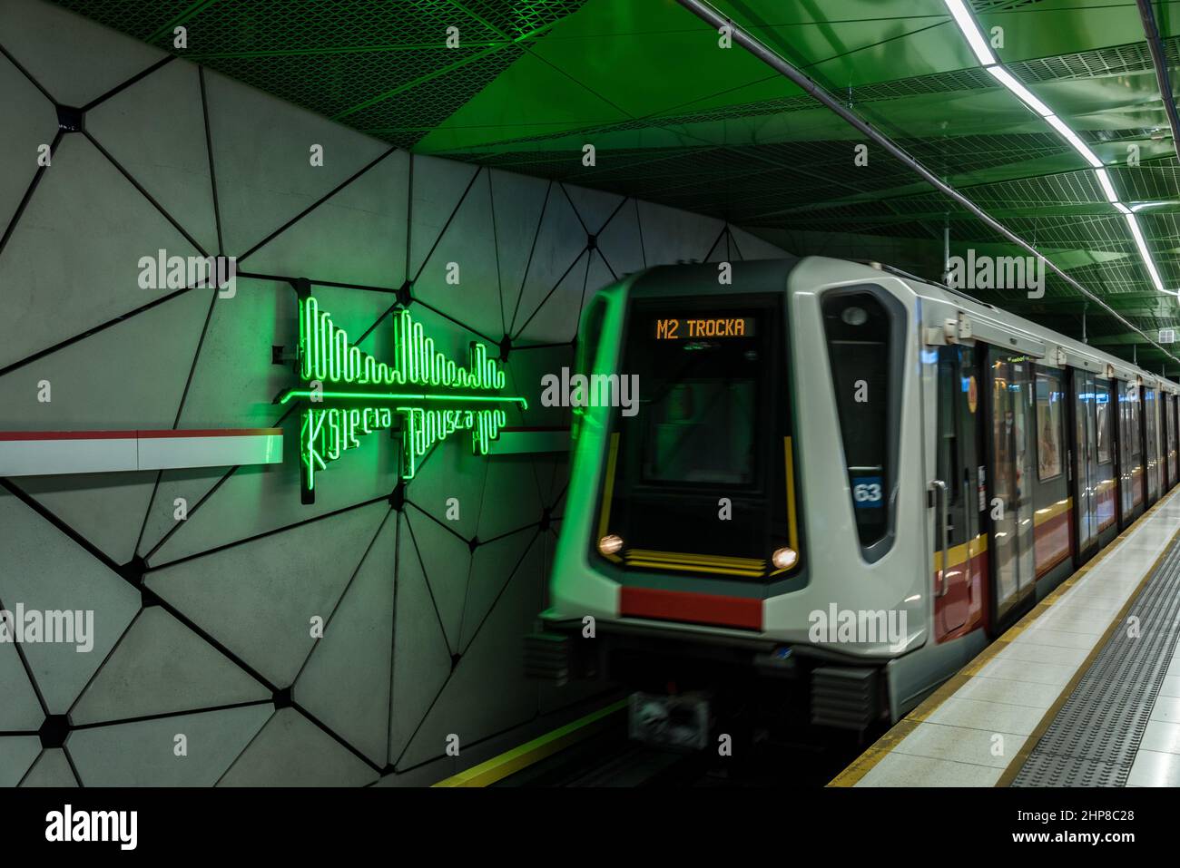 U-Bahn-Station Księcia Janusza Stockfoto