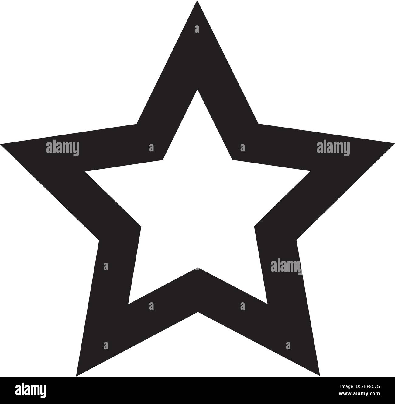 Sternform Symbol Vektor-Symbol für kreatives Grafikdesign ui-Element in einer Piktogramm-Illustration Stock Vektor