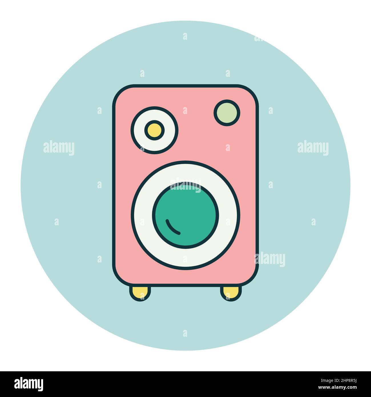 Symbol für Vektorgrafiken in der Musikspalte Stock Vektor