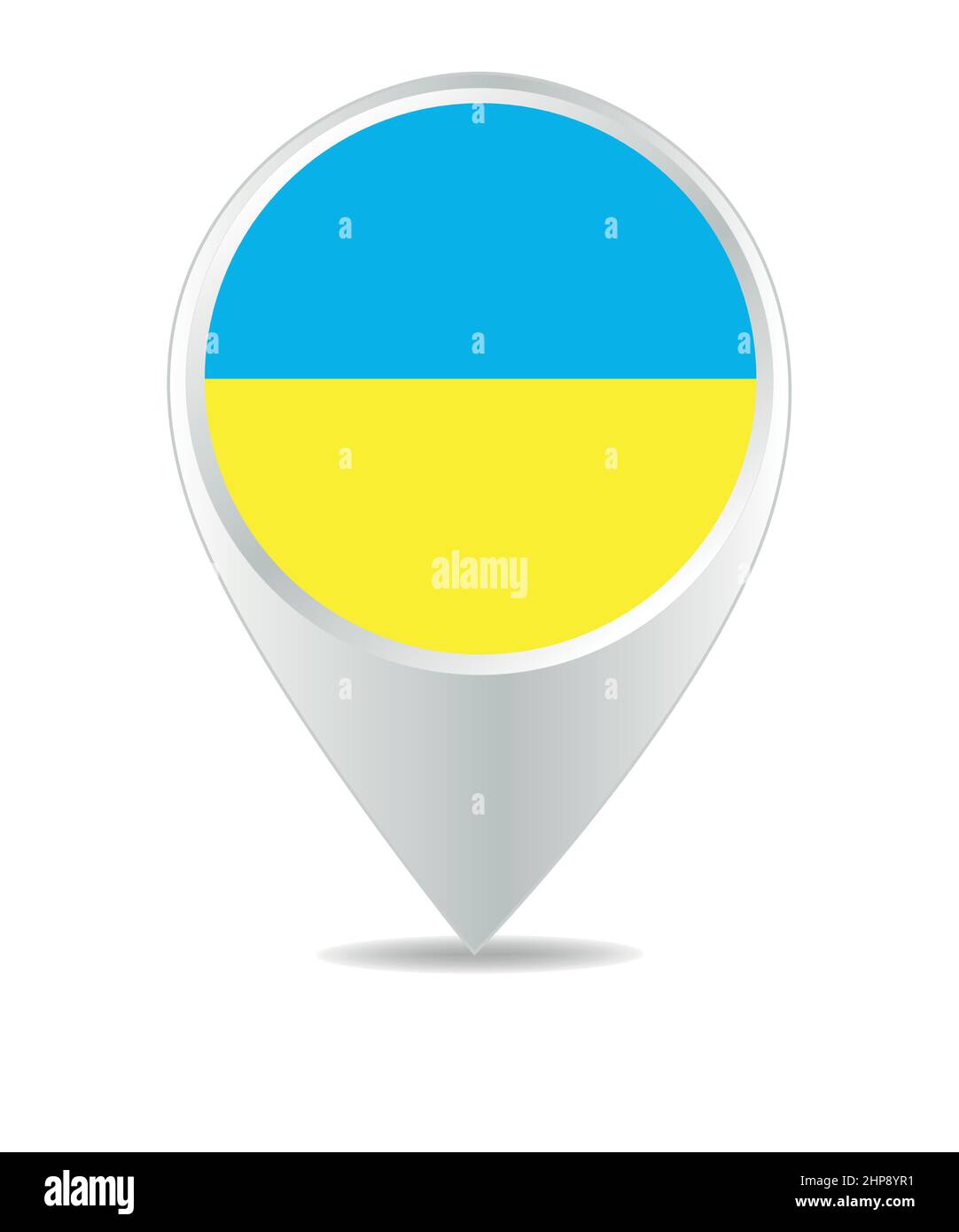 Standortsymbol für die Ukraine Stock Vektor