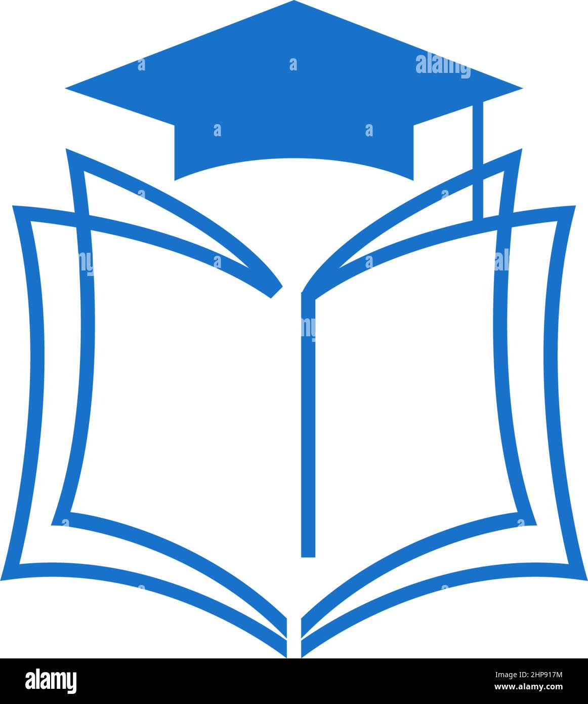 Vektor für Design-Vorlagen für Logo-Symbole für den Bildungsbereich Stock Vektor