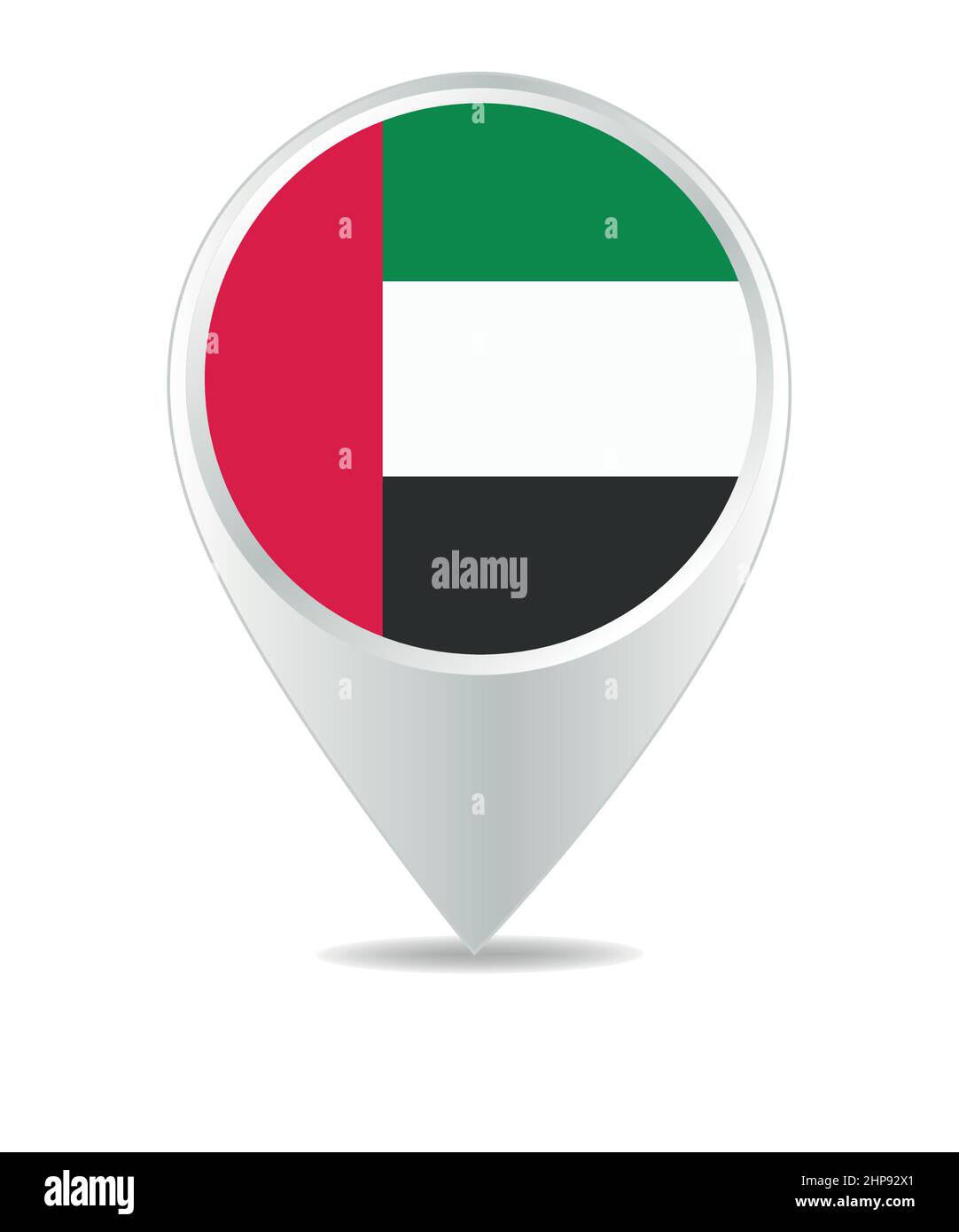 Standortsymbol für die Vereinigten Arabischen Emirate Stock Vektor