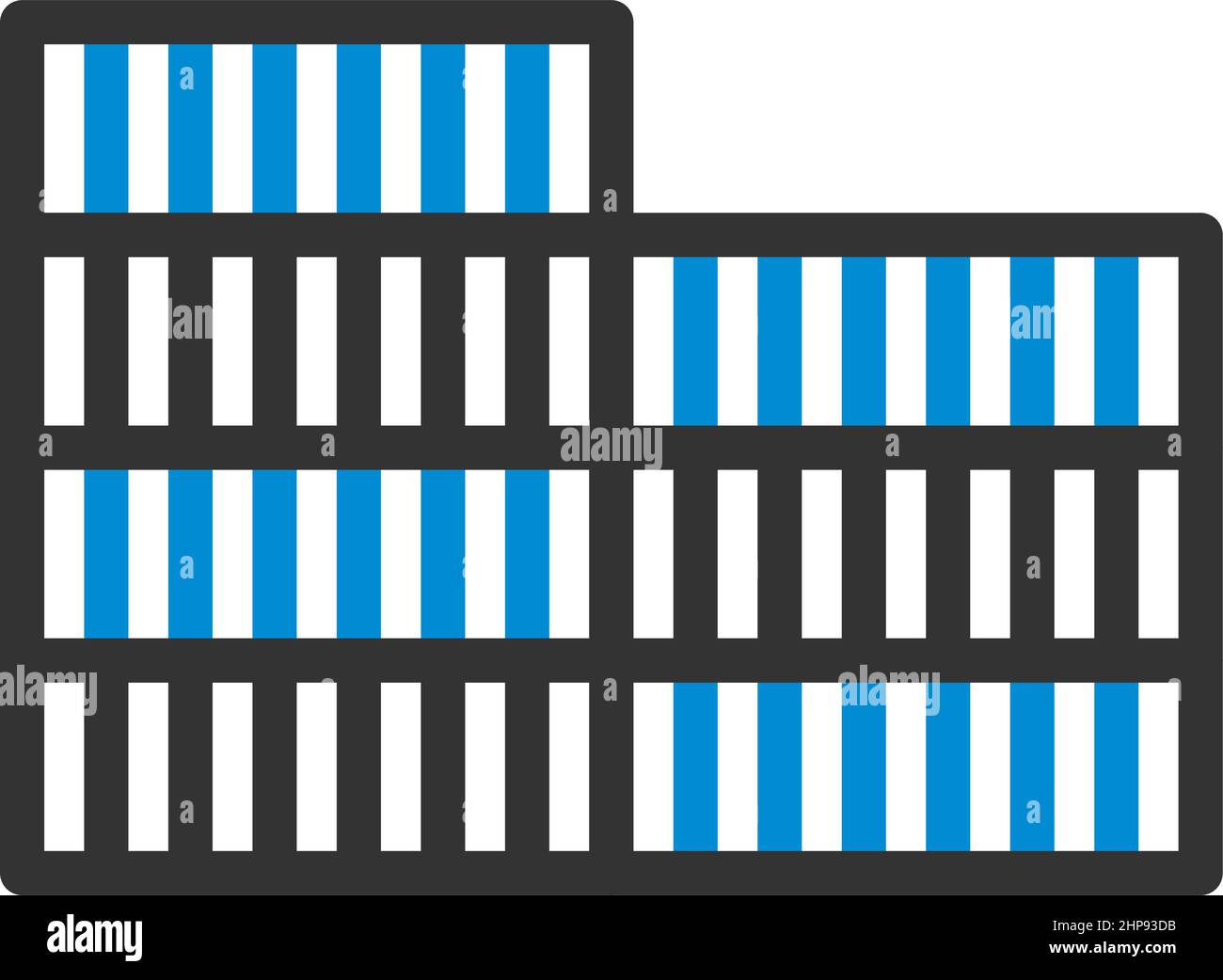 Symbol „Container Stack“ Stock Vektor
