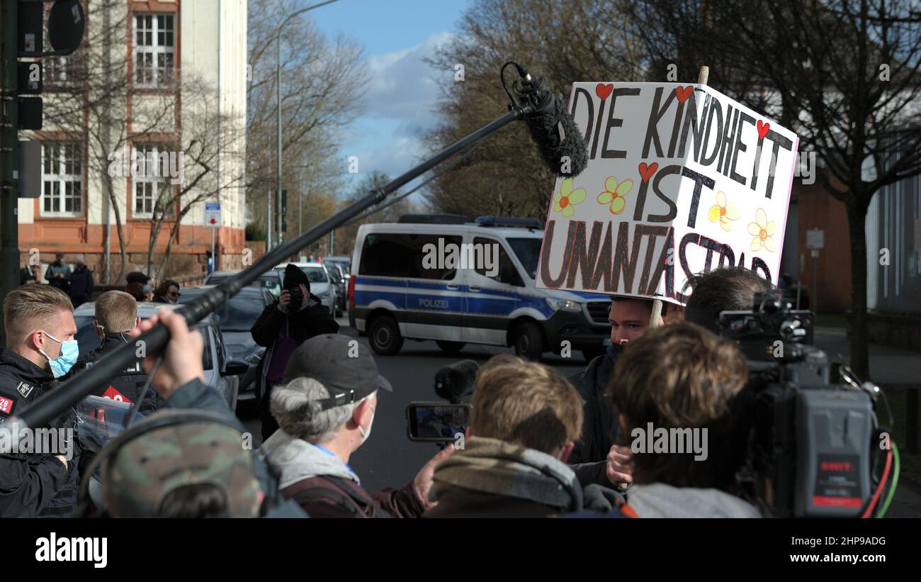 Gemeinsam stark für unsere Kinder - stark zusammen für unsere Kinder Stockfoto