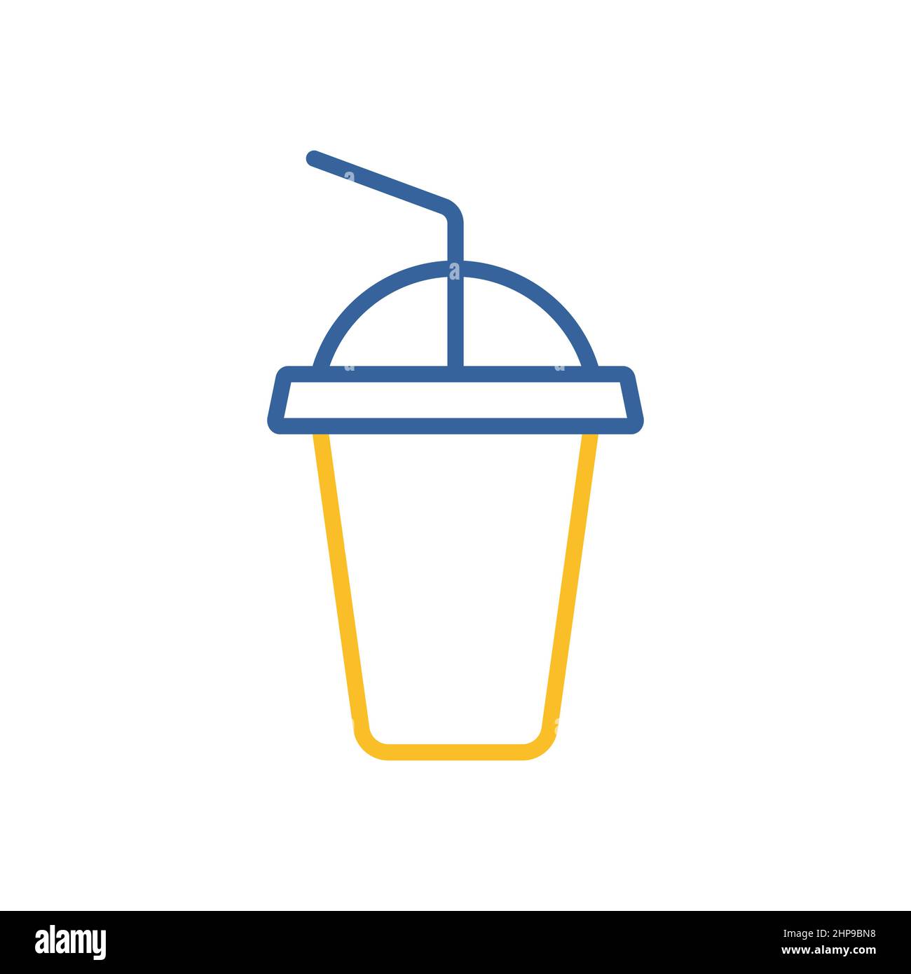 Vektorsymbol für Softdrinks. Schild für Fast Food Stock Vektor