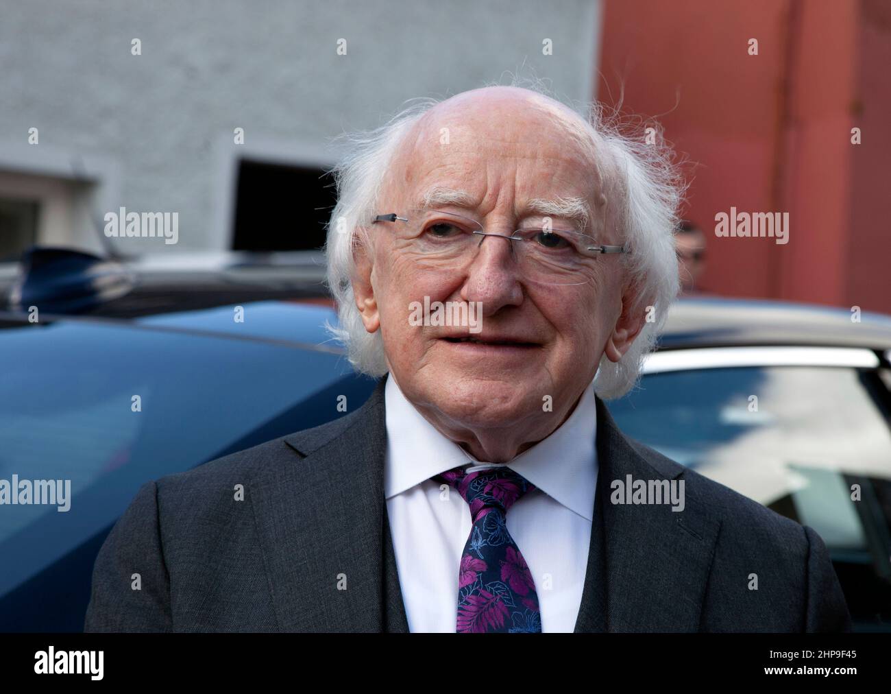 Seine Exzellenz Michael Higgins, Präsident von Irland Stockfoto