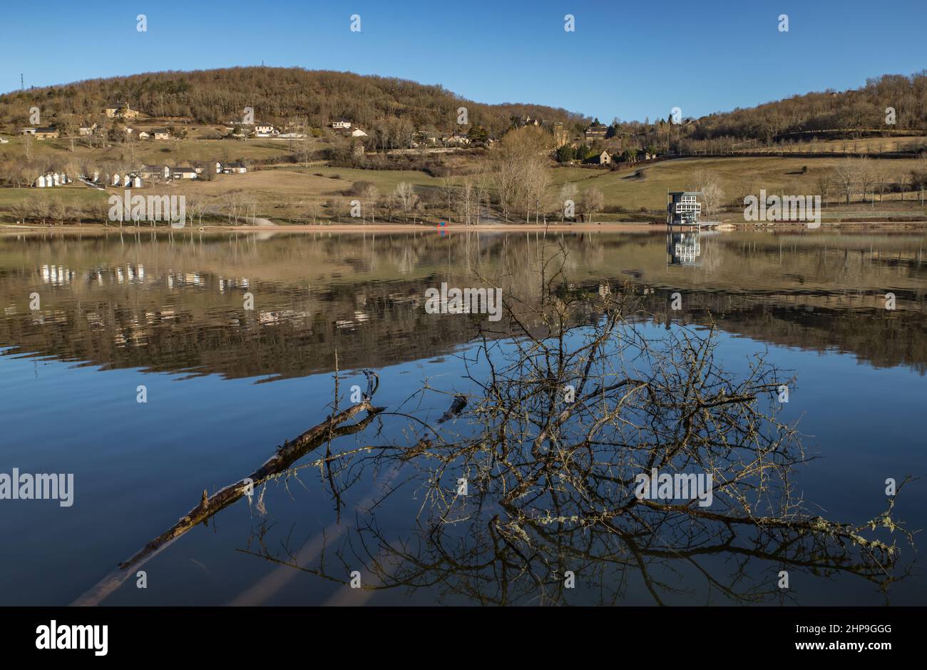 Lac du Causse en hiver Stockfoto