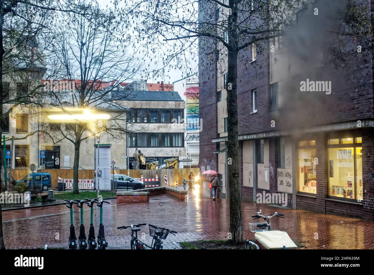 Lichtblick nach dem Sturm,Linden,Hannover.20.2.2022 Stockfoto