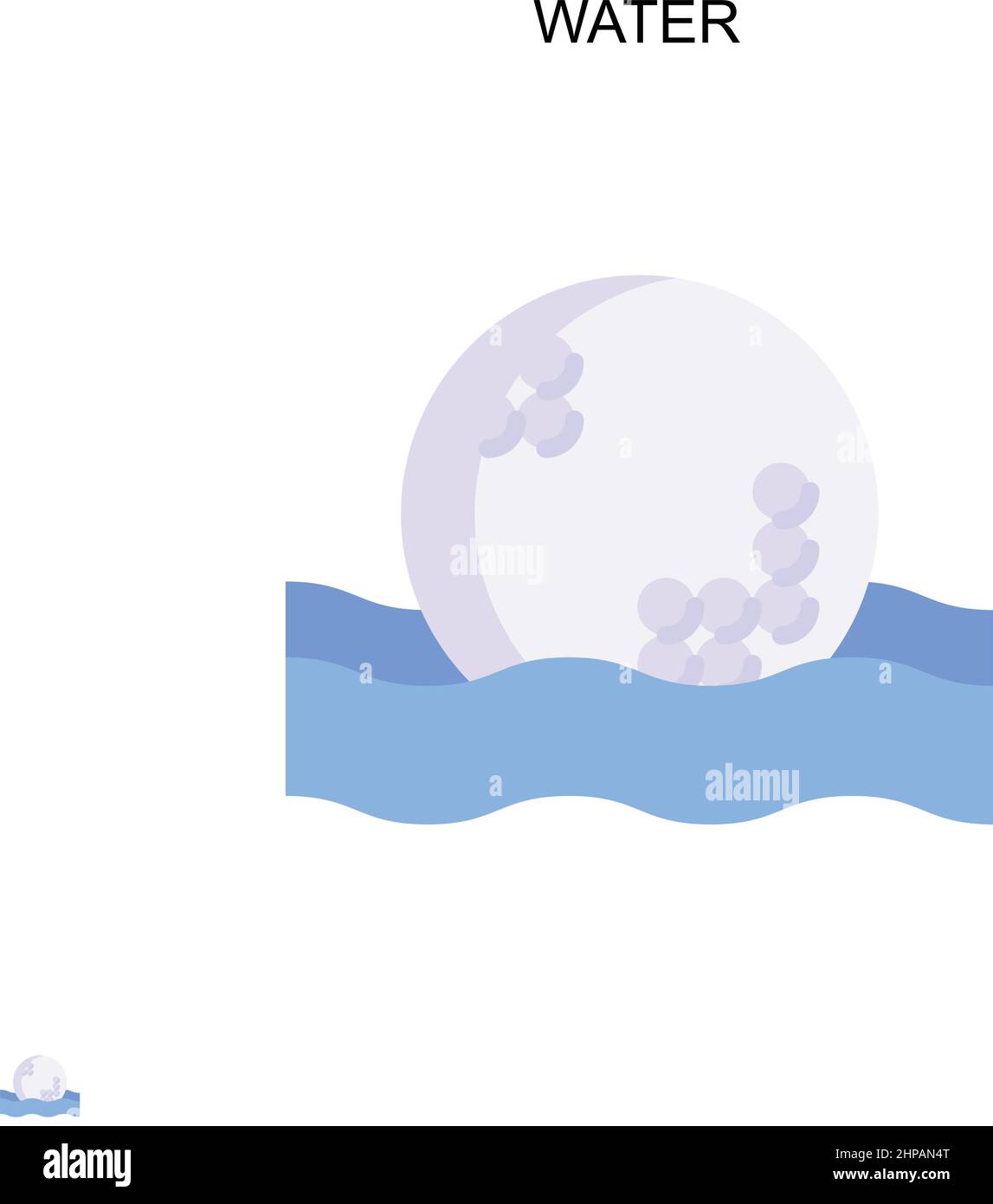 Einfaches Vektorsymbol für Wasser. Illustration Symbol Design-Vorlage für Web mobile UI-Element. Stock Vektor