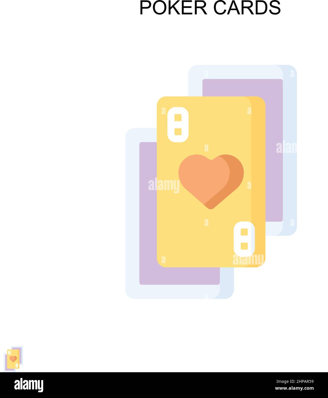 Poker-Karten einfaches Vektor-Symbol. Illustration Symbol Design-Vorlage für Web mobile UI-Element. Stock Vektor Poker-Karten einfaches Vektor-Symbol. Illustration Symbol Design-Vorlage für Web mobile UI-Element. Stock Vektor