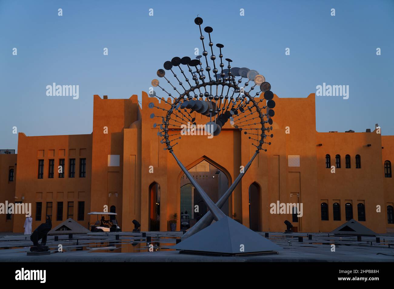 Skulptur in Katara Kulturdorf in Doha, Katar Stockfoto