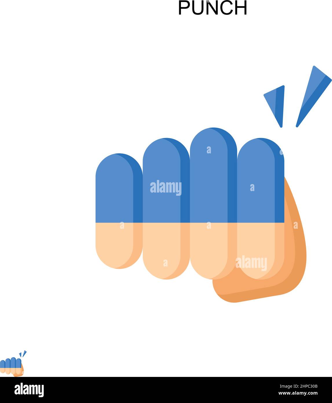 Einfaches Vektorsymbol für Stanzen. Illustration Symbol Design-Vorlage für Web mobile UI-Element. Stock Vektor