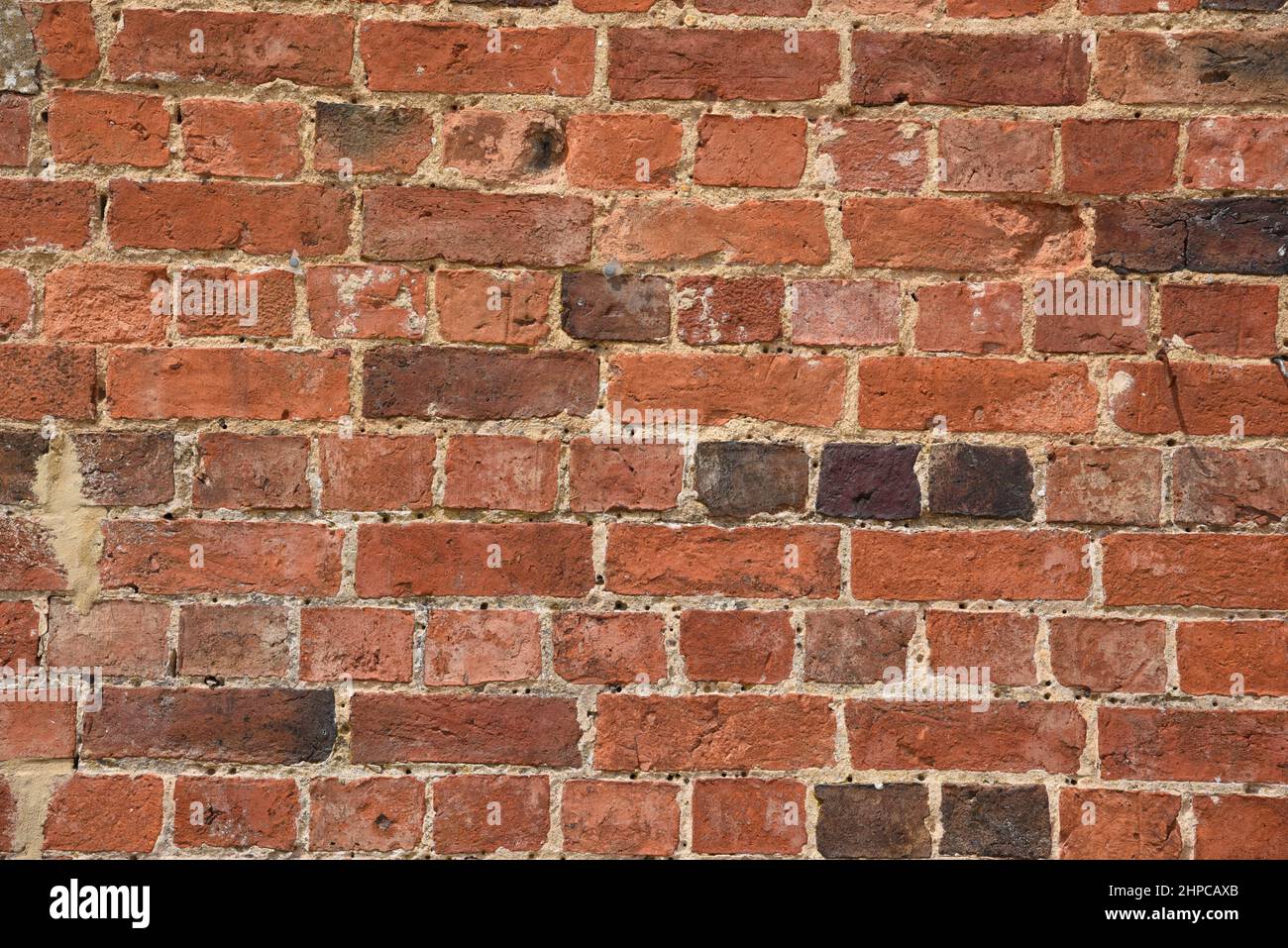 Roten Backsteinmauer Stockfoto